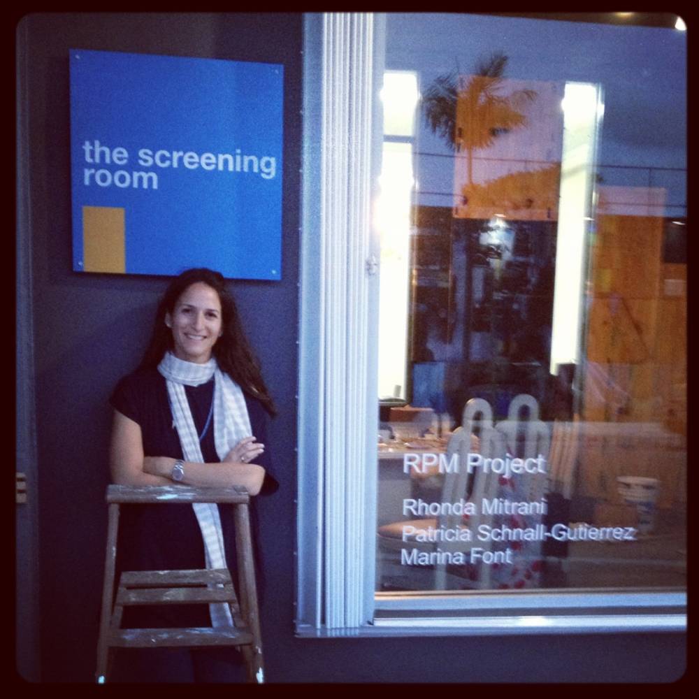 Rhonda Mitrani in front of The Screening Room, an exhibition and project space that she opened in Miami.